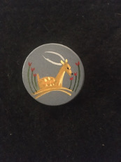 Scandinavian Hand Painted Reindeer Pin